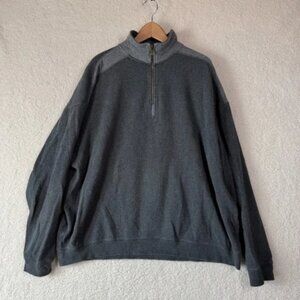 Tommy Bahama Quarter Zip Pullover Sweater Mens XXL Casual Lounge Golf Fishing